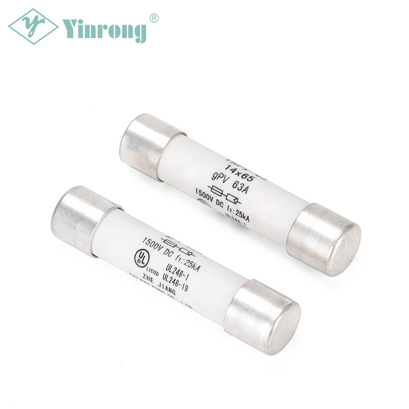 1000VDC 63A 14 × 65 มม. Solar PV Fuse Link