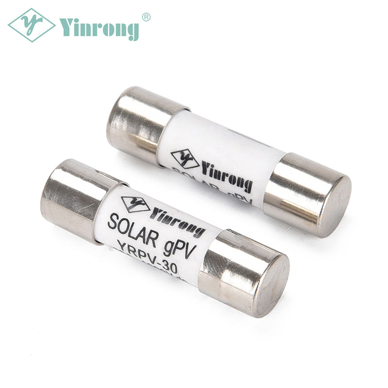 1100VDC 30A 10 × 38 มม. Solar PV Fuse Link