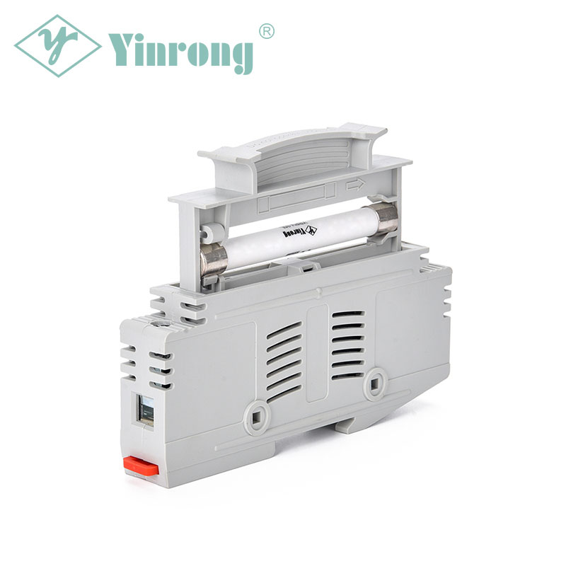 1500VDC 30A 10 × 85 มม. Solar PV DIN Rail Fuse Holder