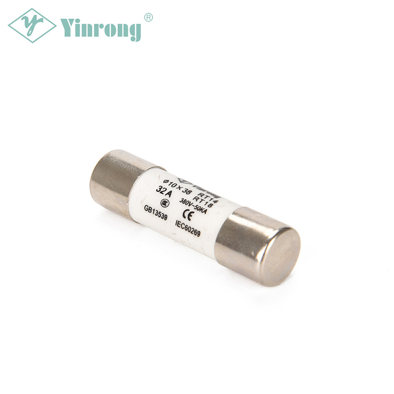 500VAC 32A 10 × 38 มม. ทรงกระบอก HRC Fuse Link